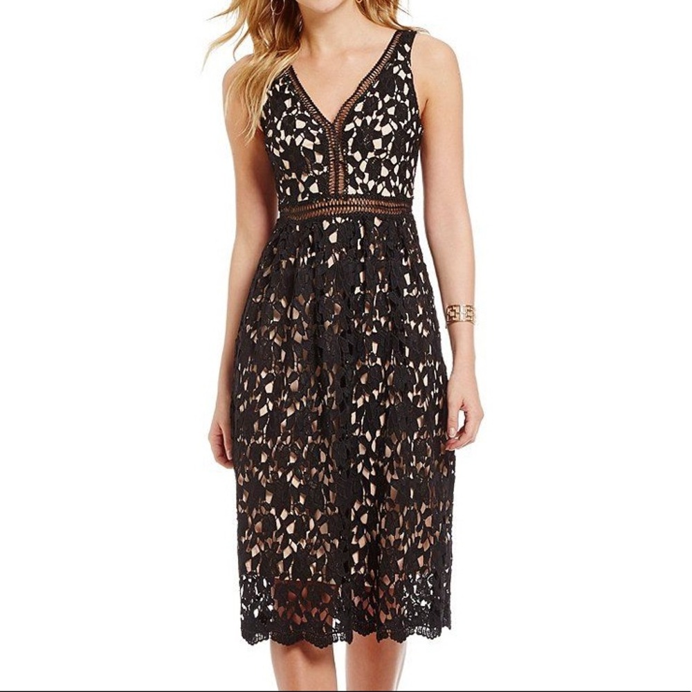 Gianni Bini Black Lace Dress